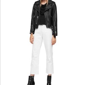 All Saints Balfern Leather Biker Jacket Size US8